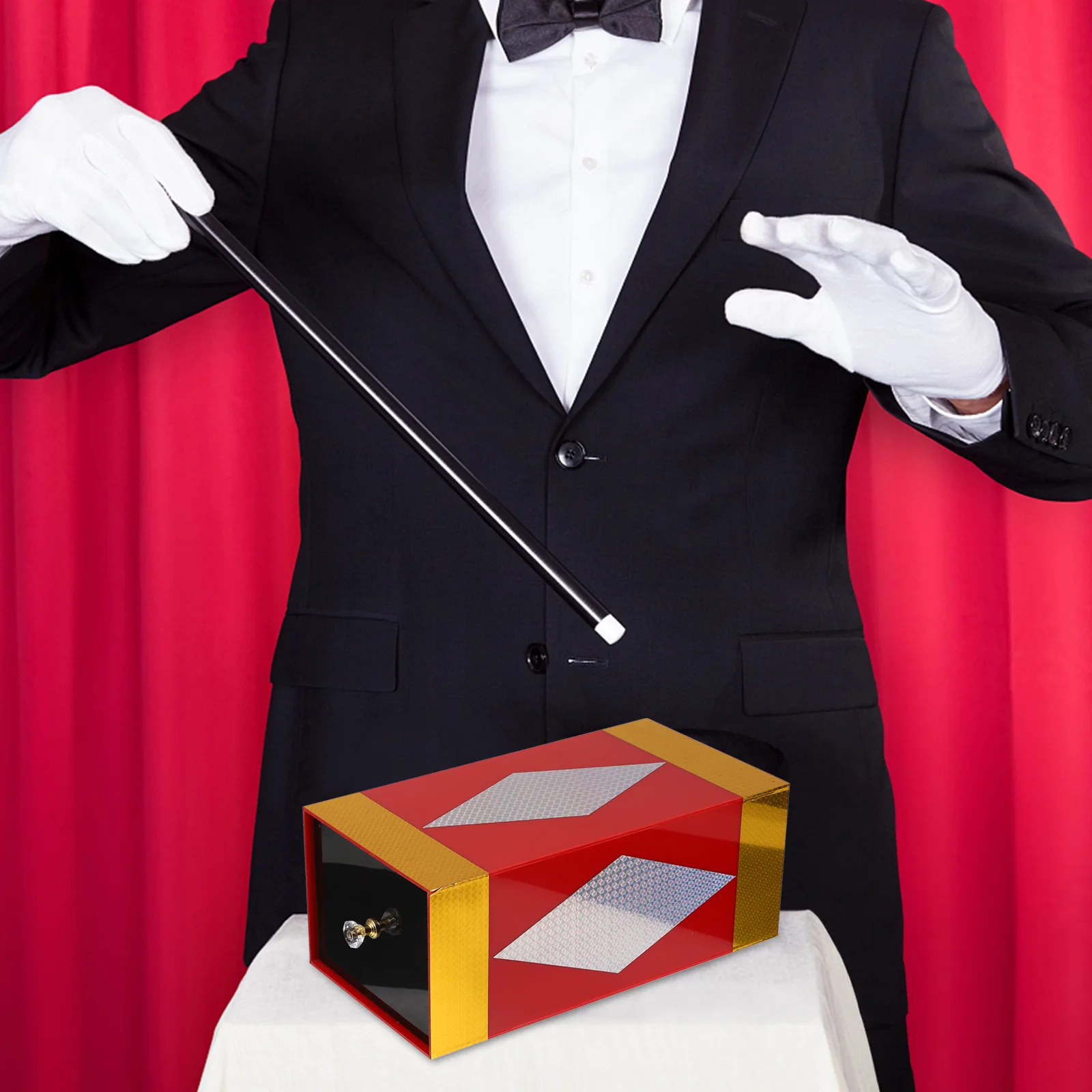 

1pc Acrylic Pull Party Gimmick Trick Stage Performance Vanishing Prank Empty Surprise Close-Up Props Appearing Box Trick