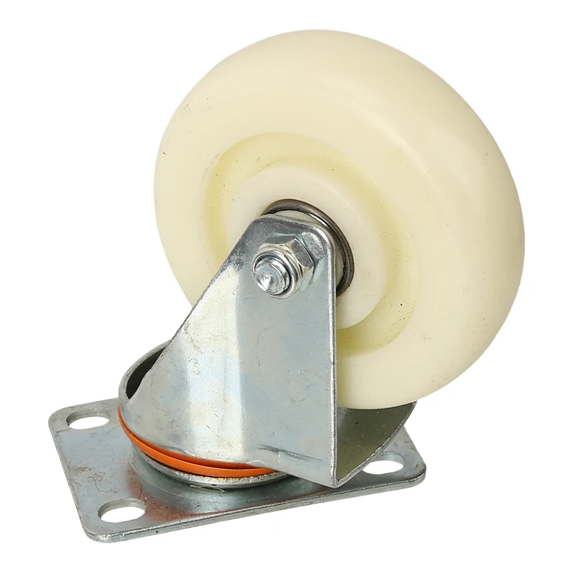 عجلة عالمية مقاس 4 بوصات من Premium Boutique - بناء نايلون منخفض الجاذبية ودعامة PP للصامتة #4