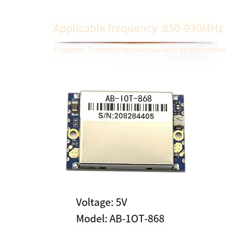 AB-IOT-868 Patch Module Transmitting Receiving 2-Way Power Amplifier Signal Amplification Module-Y47A