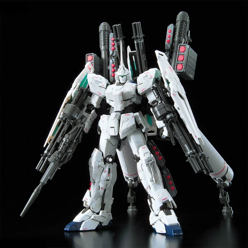 Bandai genuíno armadura completa unicórnio gundam rg anime figura de ação robô periferia colecionável montagem modelo brinquedos ornamentos presente