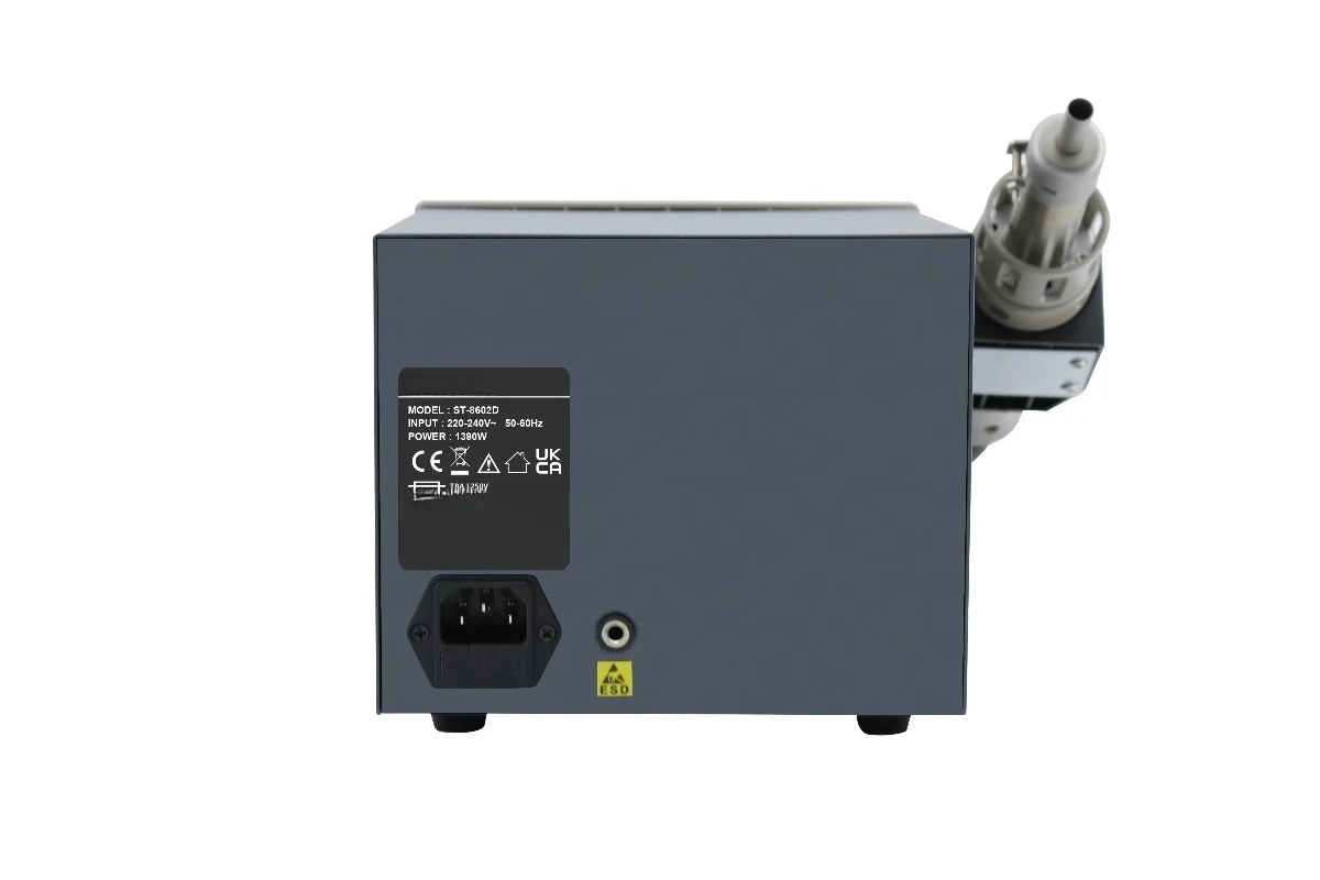ST - 8602D Digital Rework Station (Updated) – 1300W 2 - in - 1, 90W Soldering Iron, Hot Air G.un, 110/220V