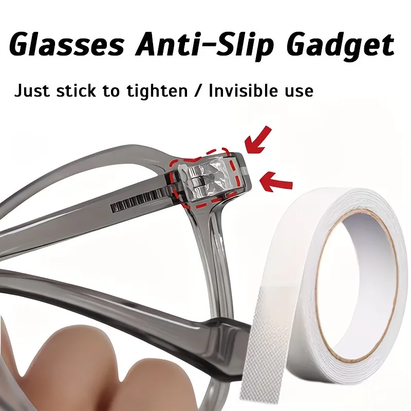 Anti-Slip Eyeglass Pad, Textured Gripping Surface, Suitable for All Eyeglasses, Durable and Easy to Use