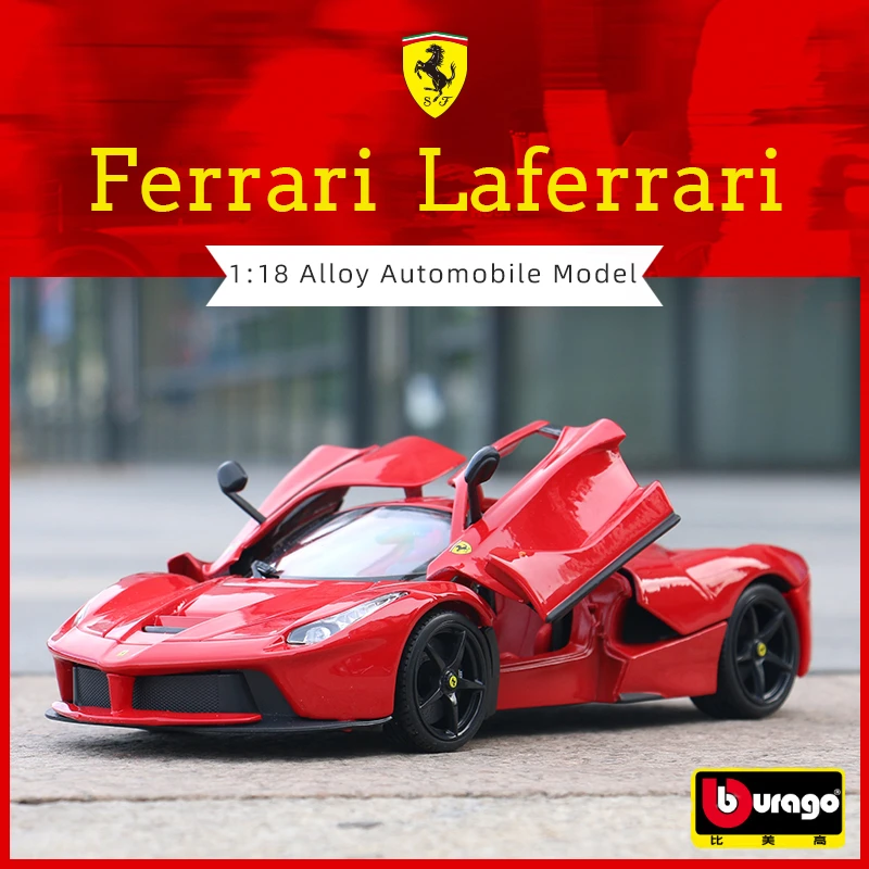 Bburago 1:18 FERRARI LaFerrari Alloy Model Car Static Metal Model Vehicles B251