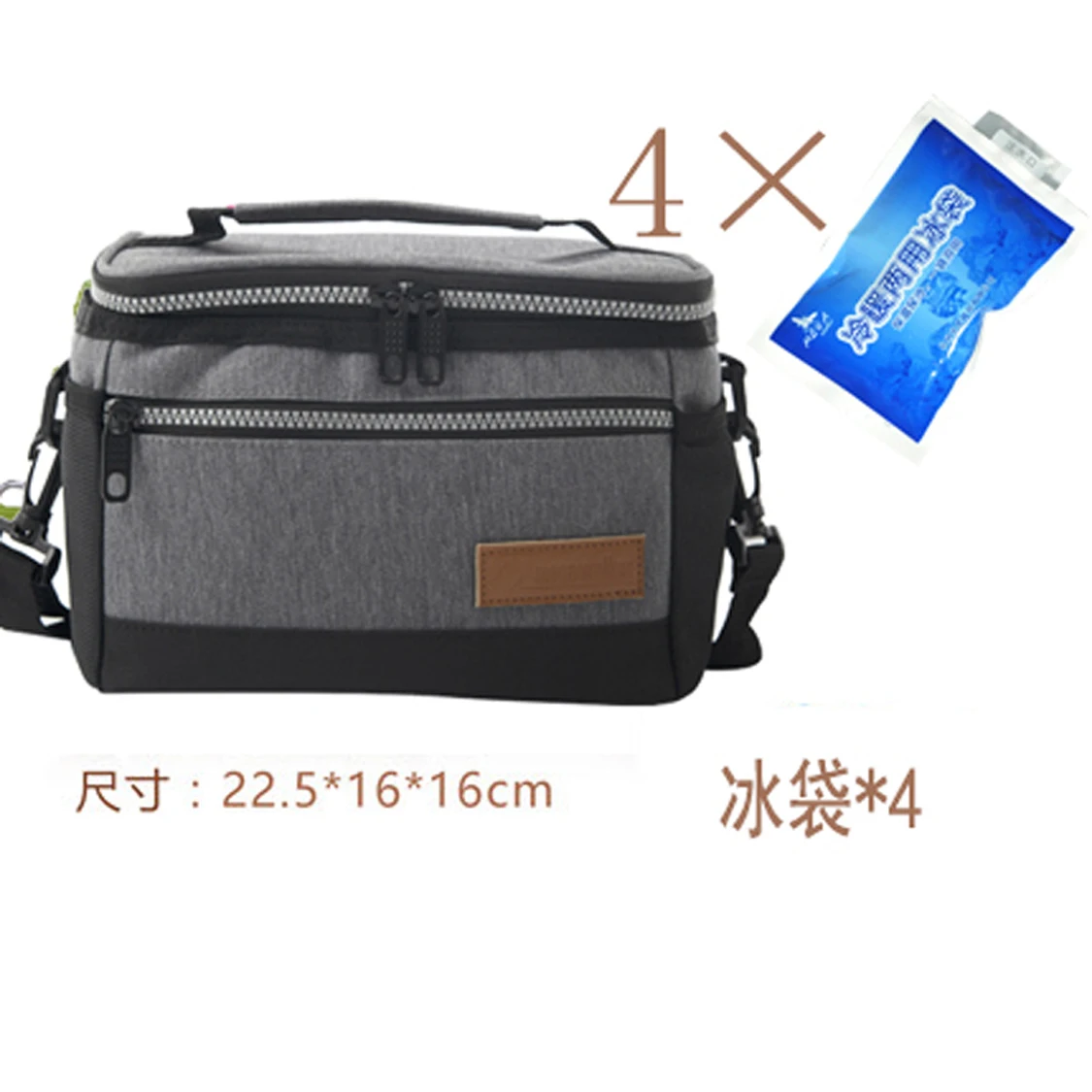 mega cooler bag 6L Small Thicken Folding Fresh Keeping Waterproof Aluminum Foil Lunch Bag Insulation Thermal Bag  Ice Pack