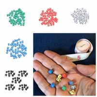 5mm Mini Dice D6 6 Sided Acrylic 5mm Dice 5 Colors Cubes Micro Dice Board Game