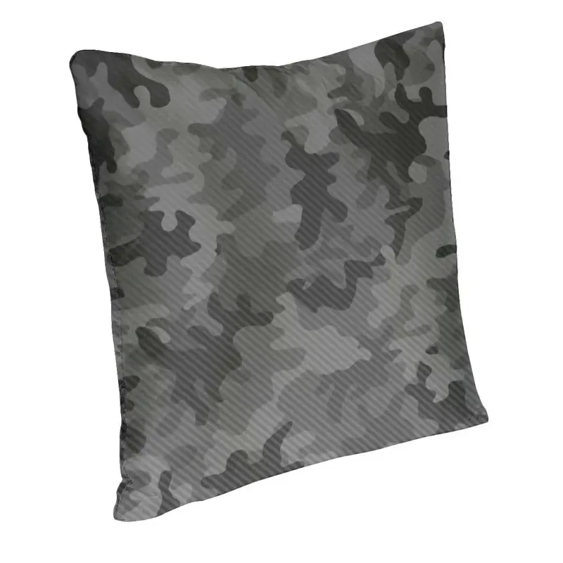 Carbon Camo Cushion Cover 40x40cm Camouflage Velvet Luxury Pillow Cases Decor Home