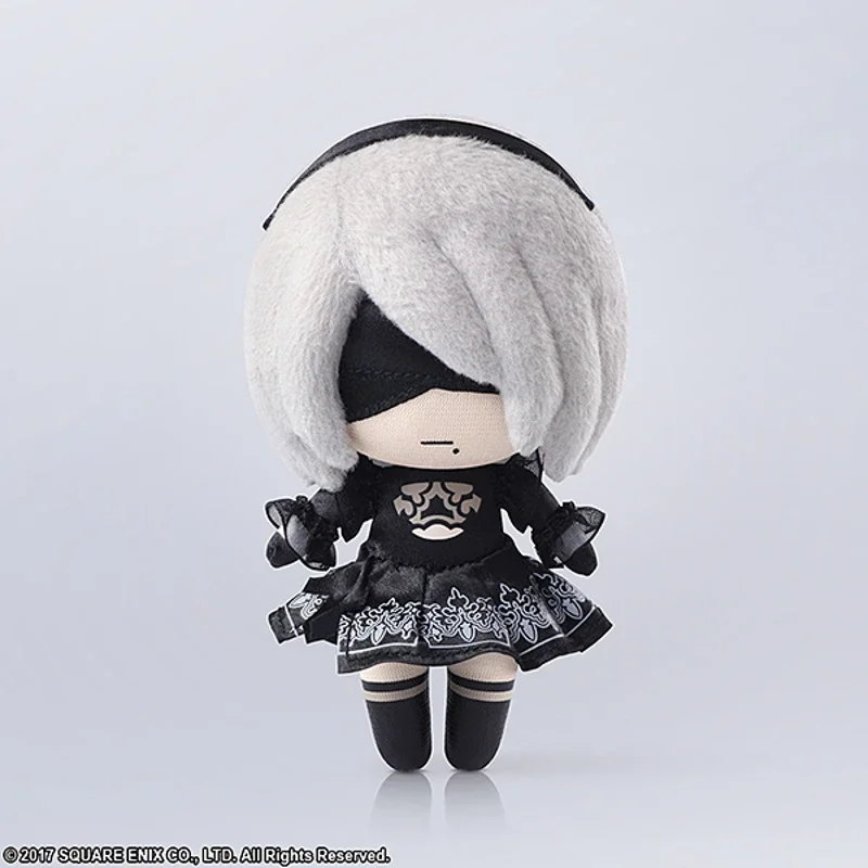 Square Enix Mini Plush Doll Nier Automata 2B 9S Anime Game Collectible Soft Stuffed Toy For Adult Game Collectors