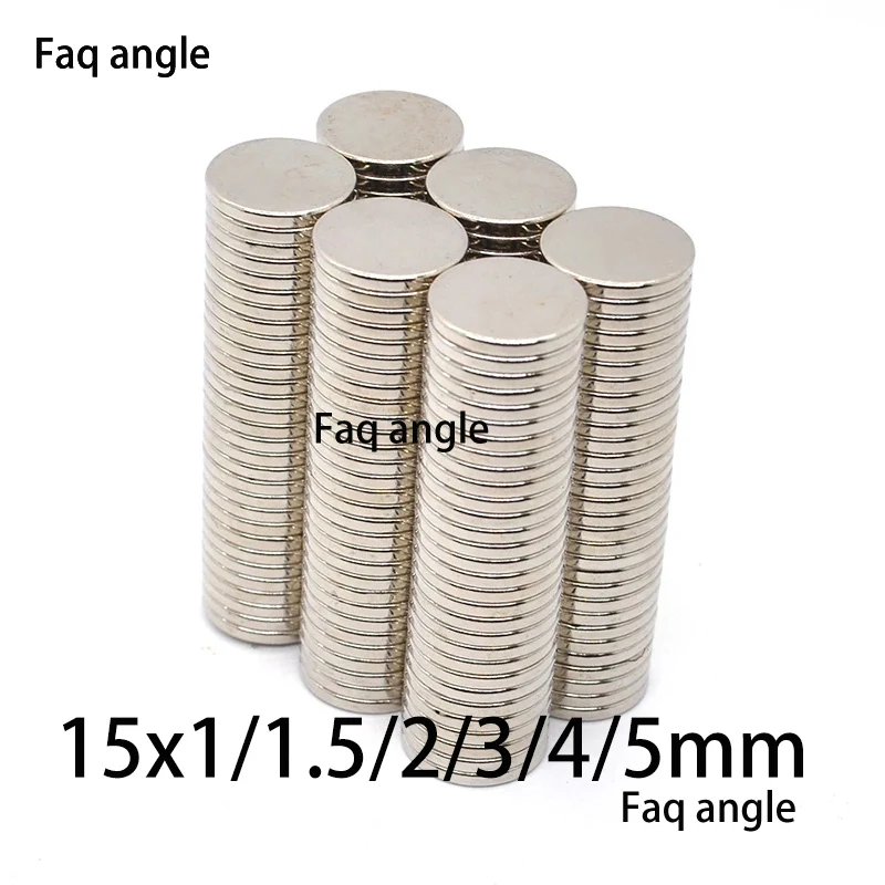 Neodimio Magnet D15x1/1.5/2/3/4/5mm N35 NdFeB Round Super  Strong Permanent Powerful Magnetic Aimant Disc Neodymium Magnets