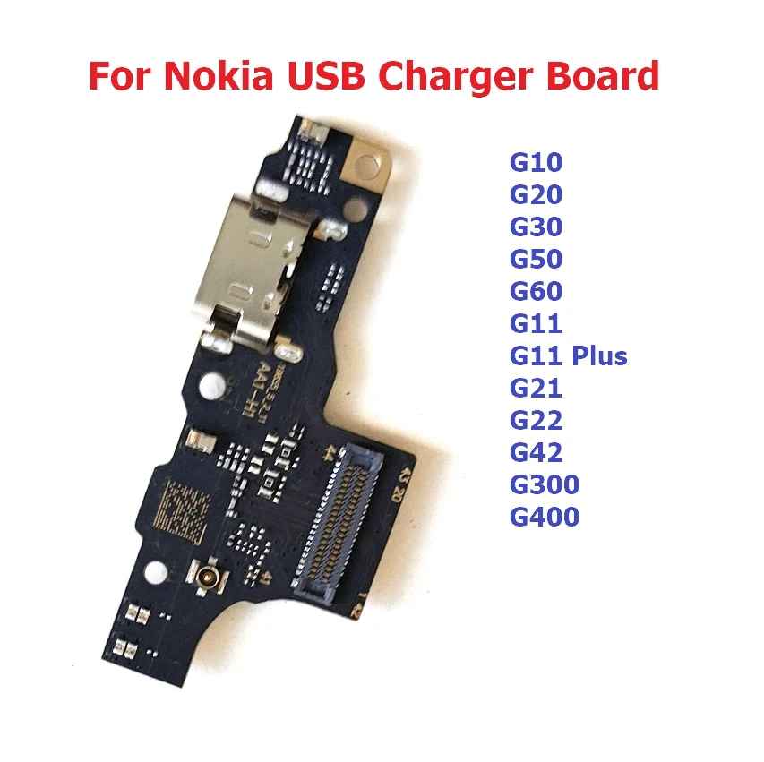 10 Piezas de Placa de Carga USB, Conector de Carga, Cable Flexible para Nokia G42 G22 G21 G11 Plus G400 G300 G60 5G G50 G20 G10