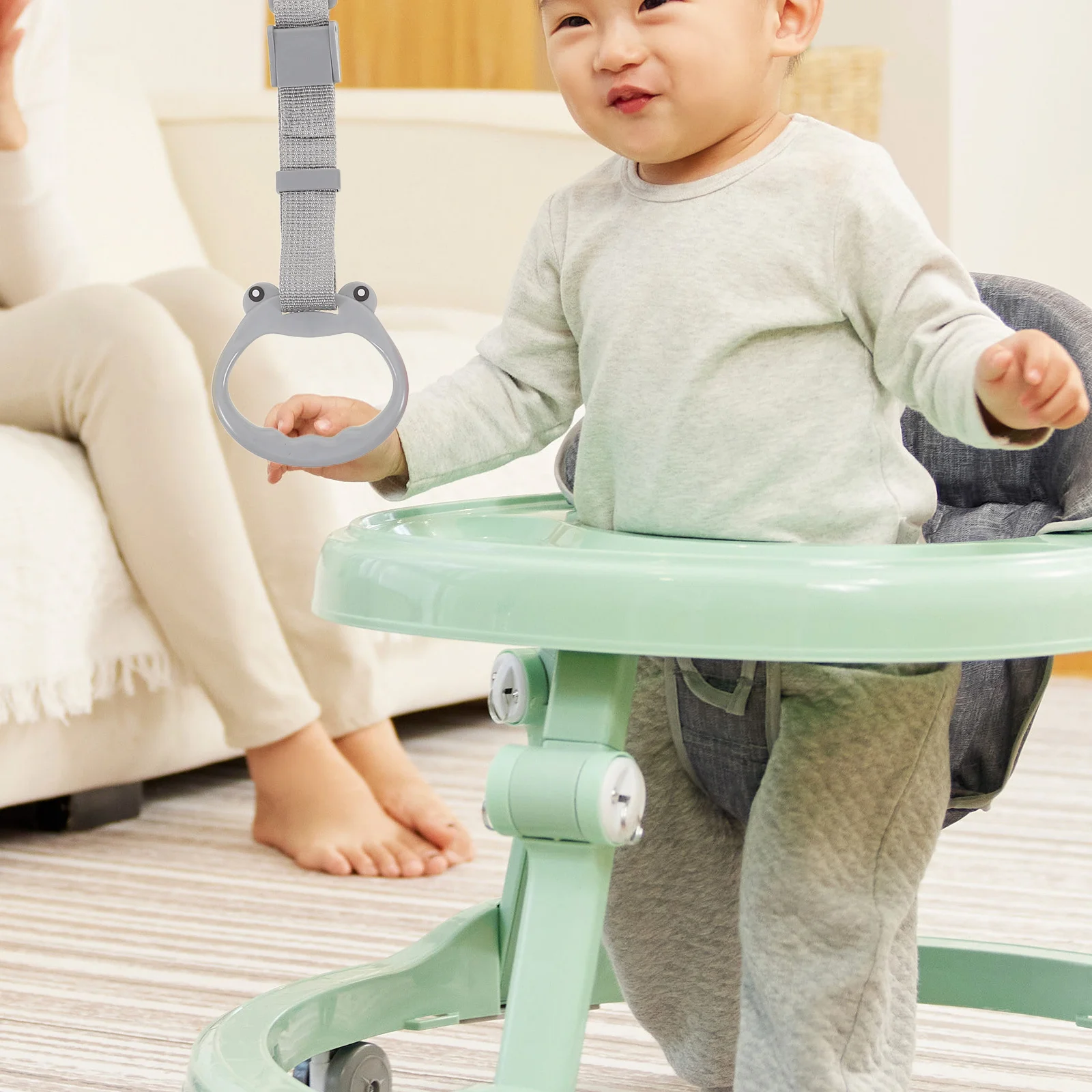 

4pcs Adjustable Baby Walking Practice Ring Stable Toddler Stand Up Assistant Lightweight Playpen Pull Up Rings For Kids Walking