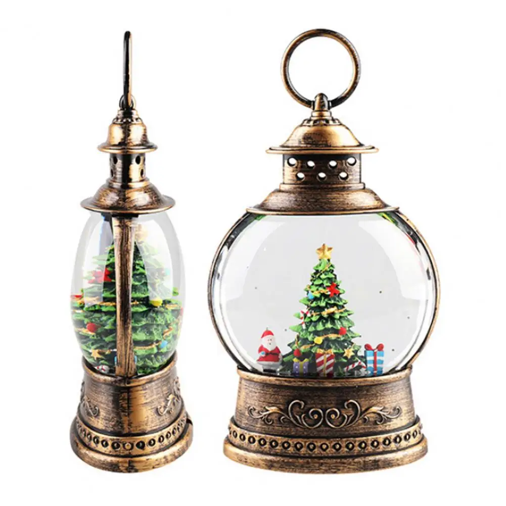 

Christmas Music Box with Snow Night Light Festive Christmas Snow Night Light Lantern with Music Usb/battery for Tabletop