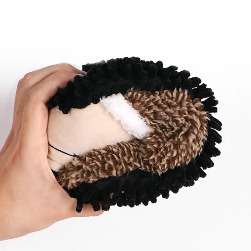 2021 Cute Winter Warm Cute Cotton Slippers Thicken Plus Velvet Cartoon Hedgehog Floor Slippers