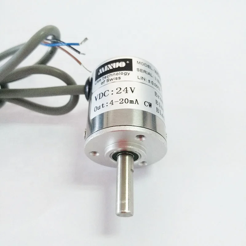 WDA-BA 90 180 360 degree 0-5v angle sensor current long life  contactless non contact hall displacement sensor