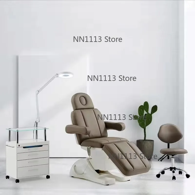 Latest Modern Adjustable Massage Table Brown Electric Lash Tech Bed Aesthetic Clinic Bed