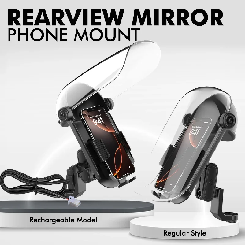 

Electric Bike Phone Mount with Sunshade, Rain Protection, UV Protection Delivery Riding Motorcycle Sun Visor Phone Holder