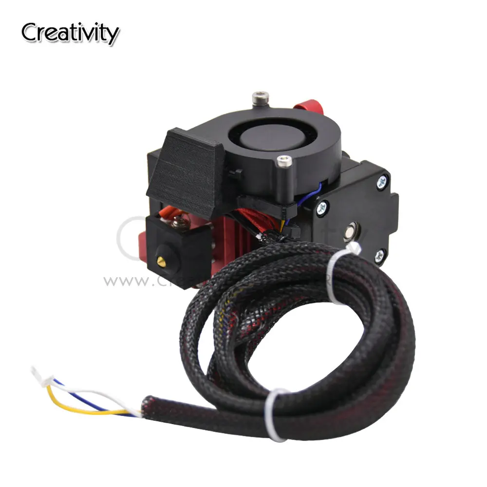 MK8 Atualização Direct Drive Hotend Kit 3D Touch Mount 5015 Polia Turbo Extrusora de Ventilador Para Ender-3 CR-10 CR 10S/PRO Impressora 3D