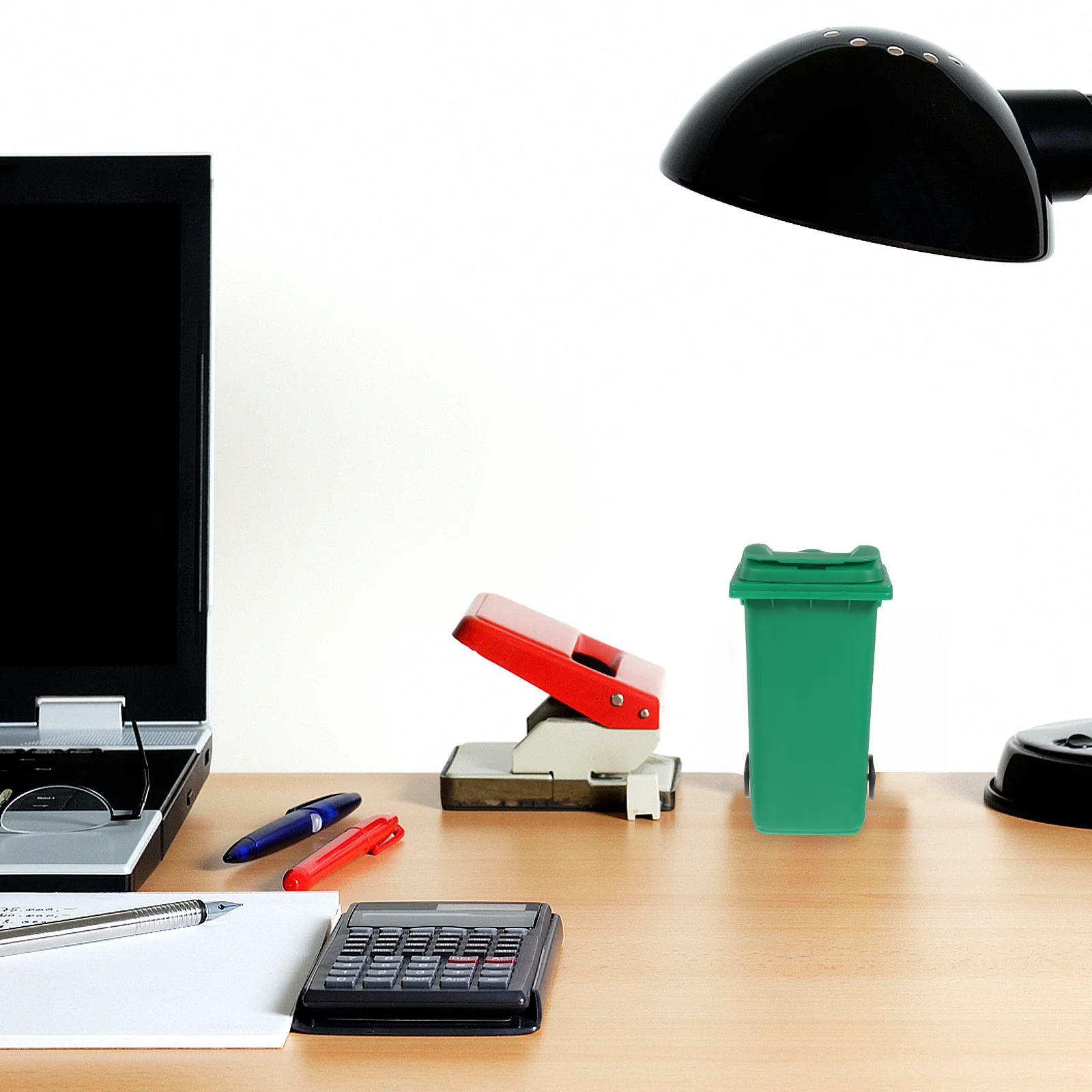 2 قطعة سلة المهملات سطح المكتب الصغيرة دلو القمامة الصغيرة صندوق تخزين محمول لمكتب المنزل غرفة الدراسة منضدية حاوية النفايات