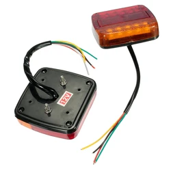 1pc 20LED 12V Waterproof Durable Car Truck LED Rear Tail Light Warning Lights Rear Lamp for Trailer Caravans
