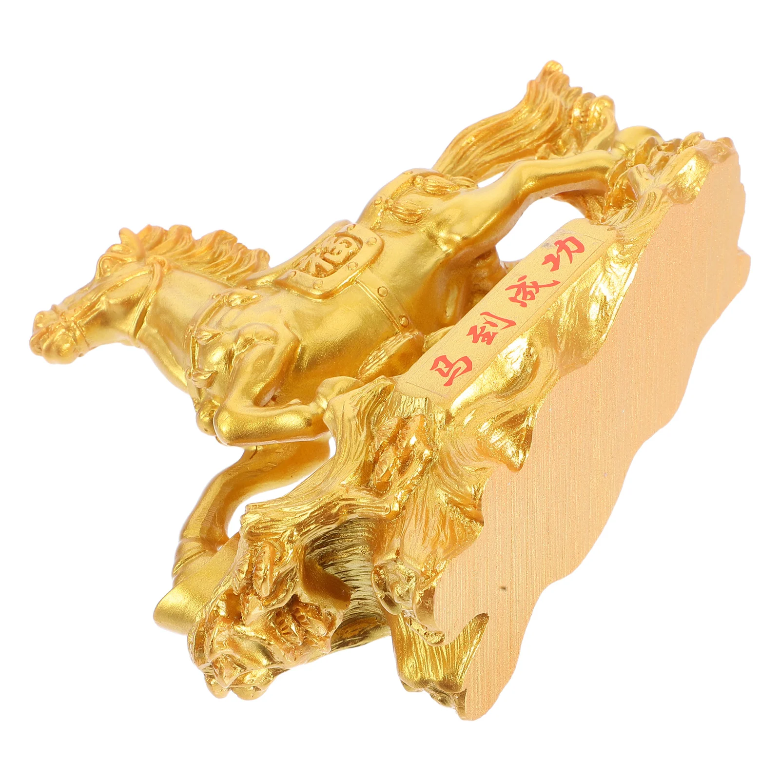 

Office Decor Zodiac Horse Ornaments Resin Sculptures Home Statue Miniature Decorations and Statues Golden for