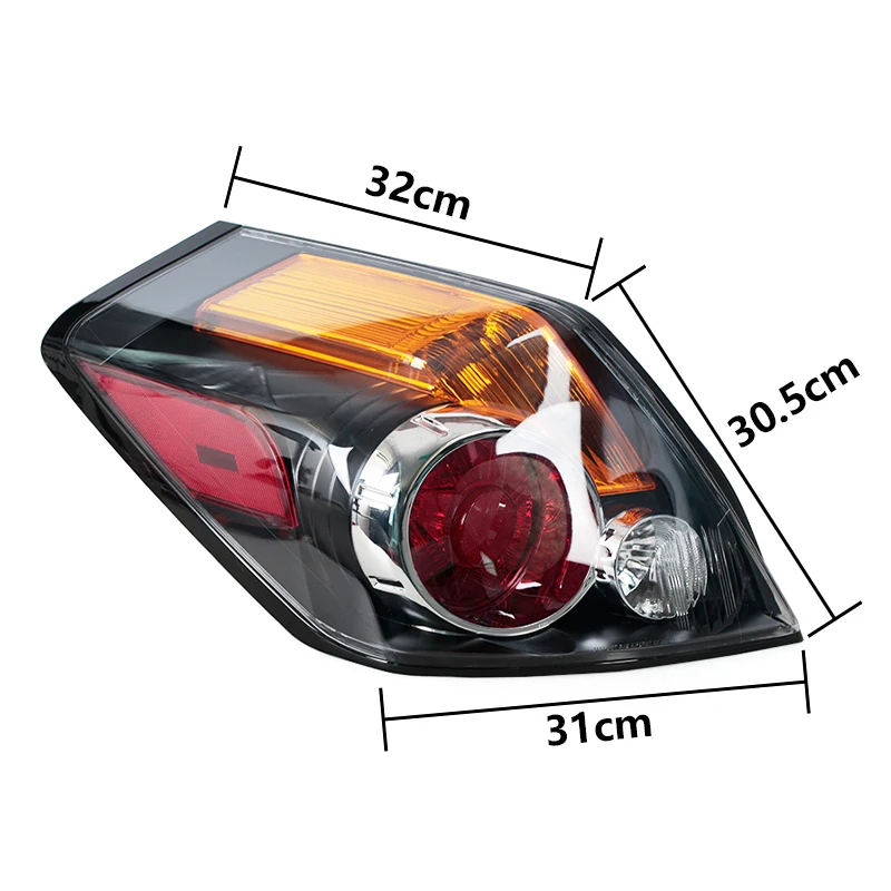 For Nissan Altima 4dr Sedan 2007 2008 2009 2010 2011 2012 2Pc Rear Tail Lamp Cover Car Taillight Housing Tail Light Without Bulb view 2