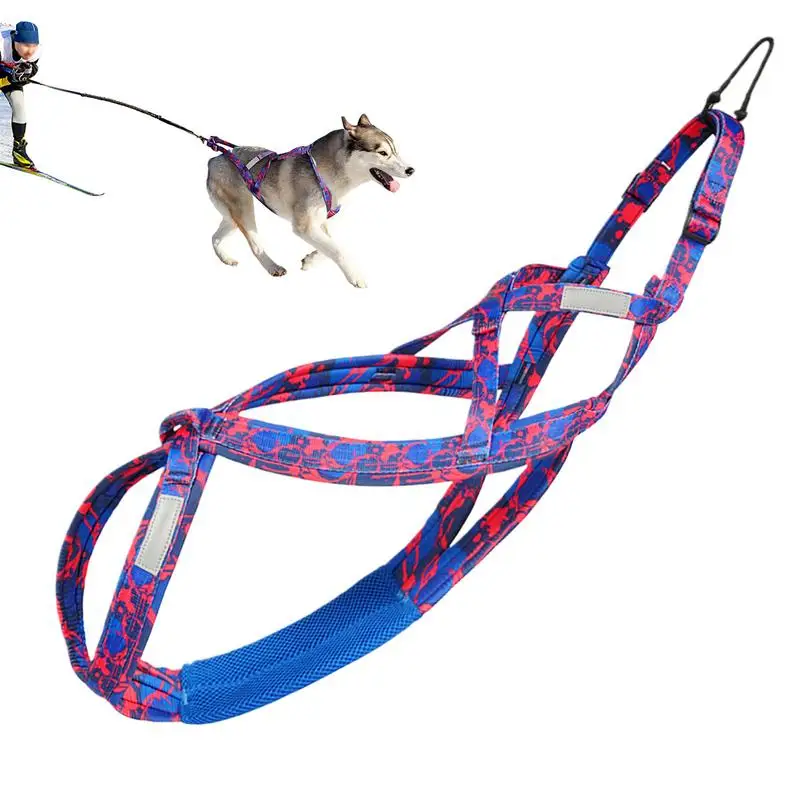 Pulling Harness For Dogs Puppy Harness Adjustable Reflective Dog Harness Outdoor Dog Rope Flexible Dog Training Rope For