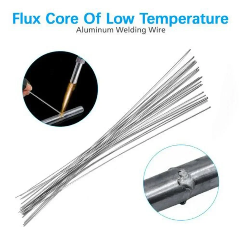 

20Pcs Low Temperature Aluminum Welding Solder Wire Flux Brazing Repair Rods For Electric Power, Chemistry, Food