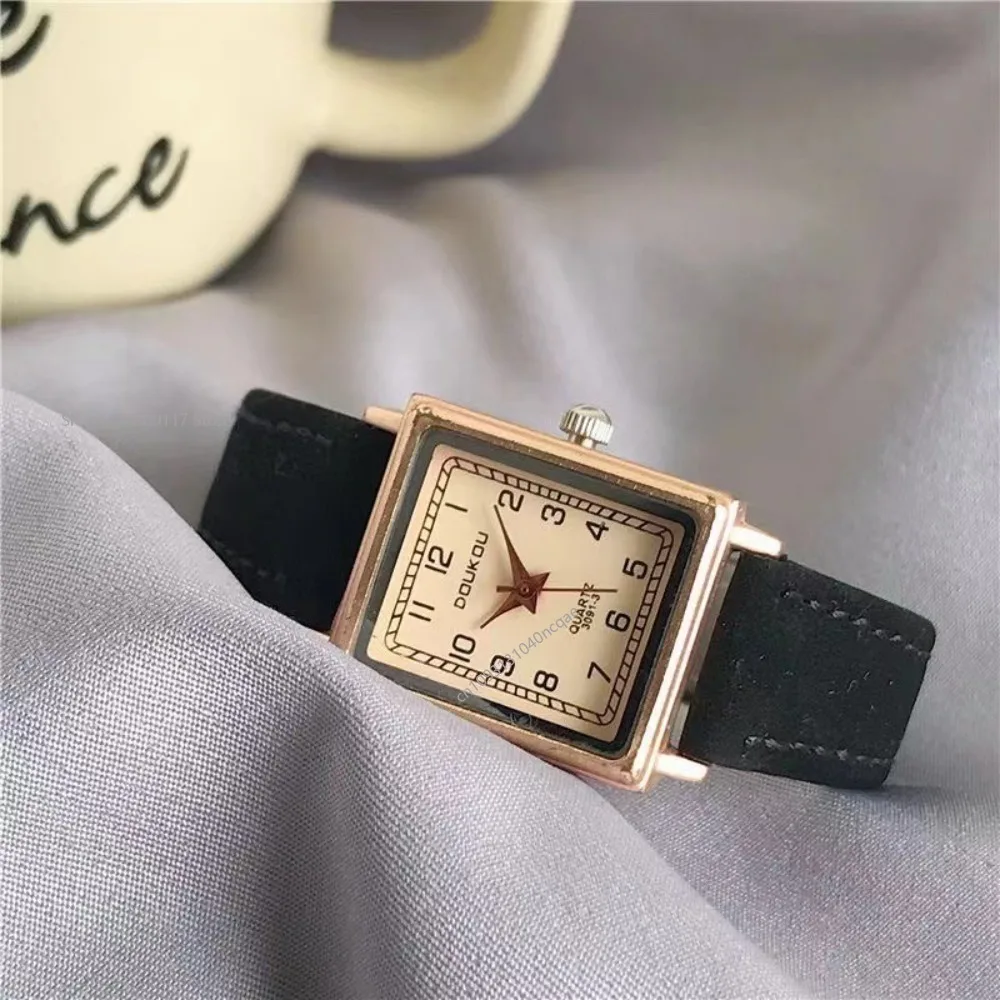 Модные женские часы, роскошные металлические квадратные женские кварцевые наручные часы, прямоугольные кожаные женские часы Relogio Feminino