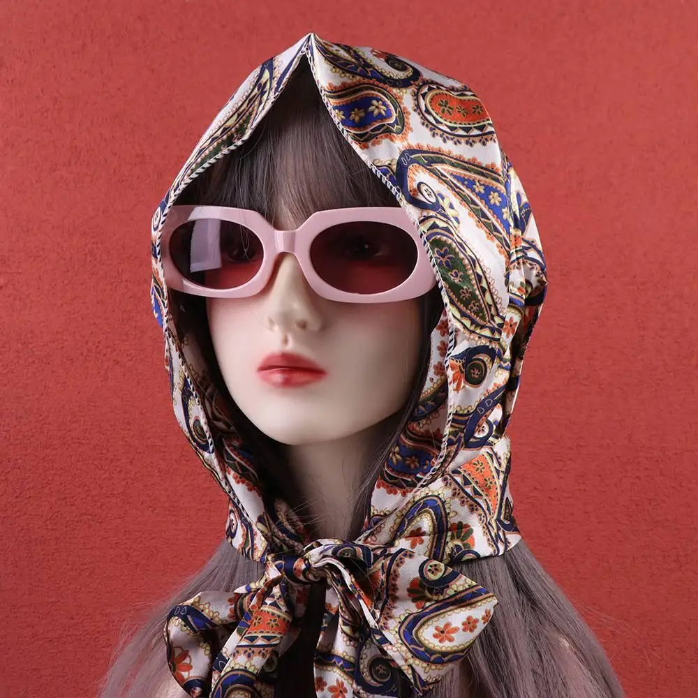 

Protection Head Scarf Cap Turban Thin Scarves Bohemian Style Korean Style Scarves Summer Scarf Hat Female Wraps Sunscreen Scarf