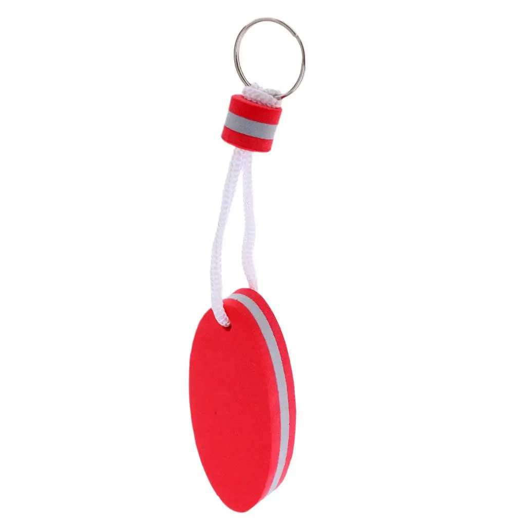 EVA Floating Key Ring Foam Oval Key Float Boat Accessory for Kayaking Rafting Water Play Activities