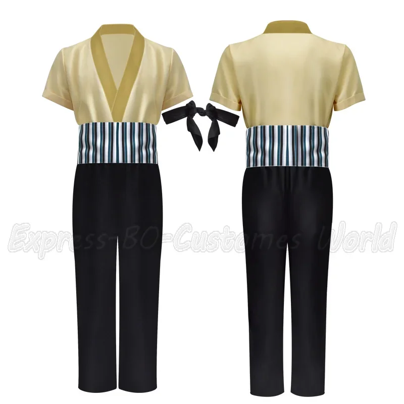 HN8 Live Action Bambini Ragazzi Roronoa Zoro Costume Cosplay Anime Halloween Per Il Partito Zoro Abiti Roronoa Top Pantaloni Cintura Cosplay8...Gf
