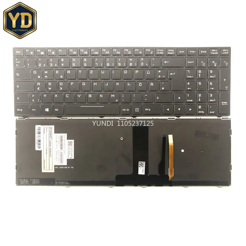 YD Colourful Backlit Keyboard For CLEVO N860EK N860EP6 N855EJ N855EK N855HJ N855HK1 N857EJ1 N857EK1 N857EP6 N857HJ N857HJ1 N857H