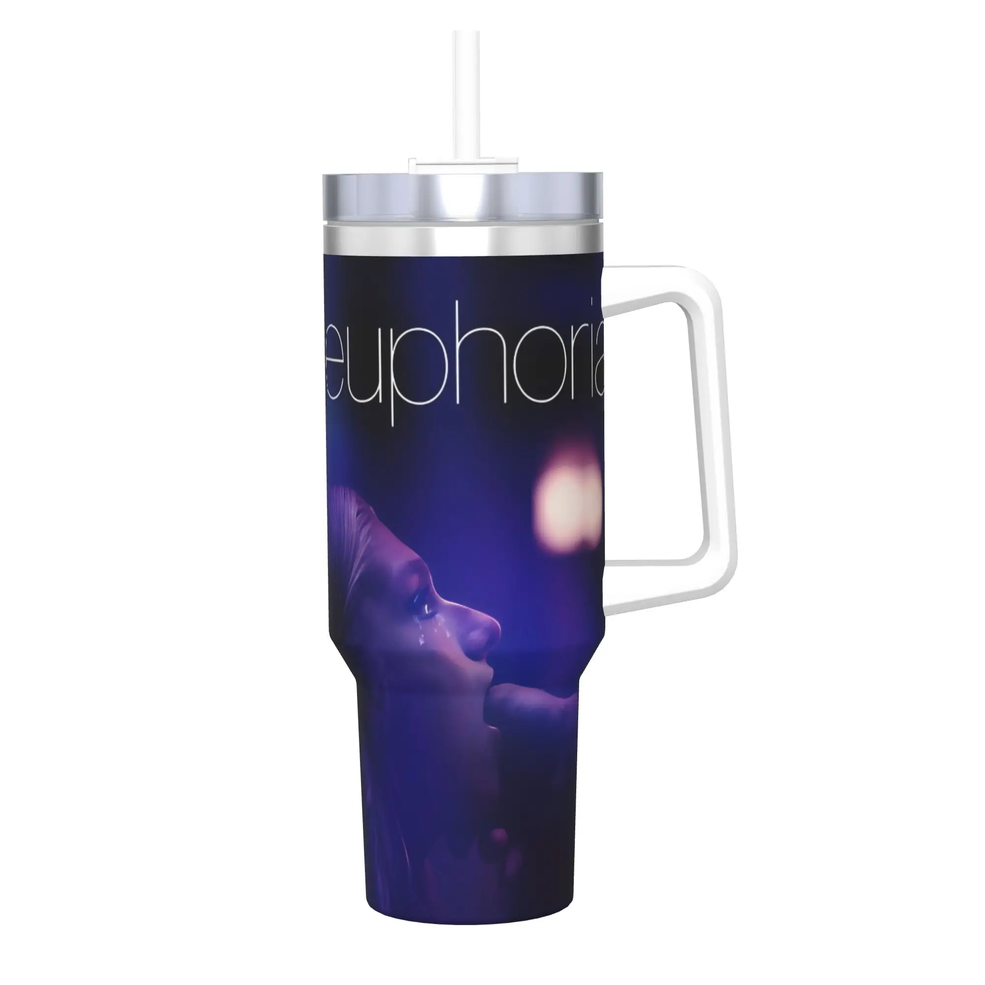 Euphorias Saison 3 – Gobelet isotherme sous vide, tasses à café, bouteille d'eau de voyage, mugs d'extérieur, 40 oz
