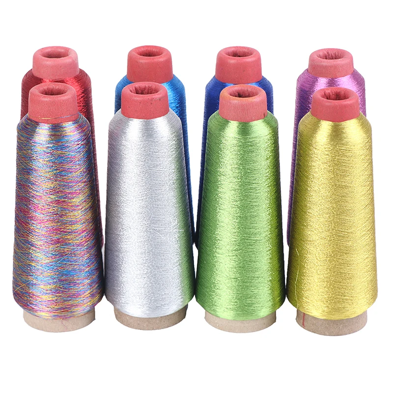 3600M Colorful Computer embroidery cross stitch DIY Manual Bright Silk Gold Thread Silver Thread Metallic Yarn Woven Line