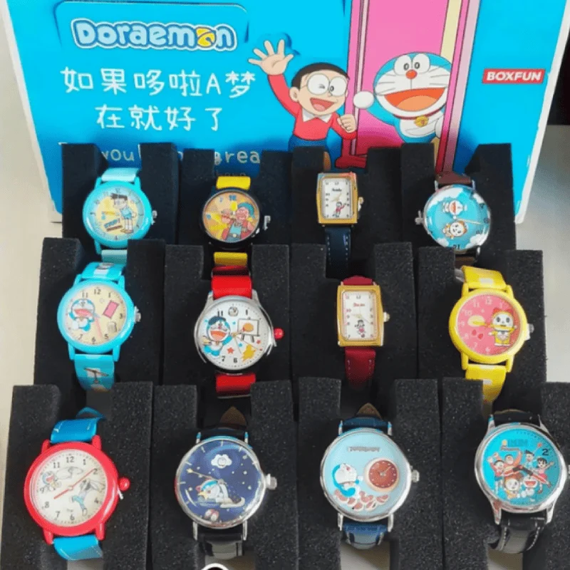 

In Stock Original Doraemon Series Fashion Watches Blind Box Anime Character Model Collection Decorative Festivals Gifts