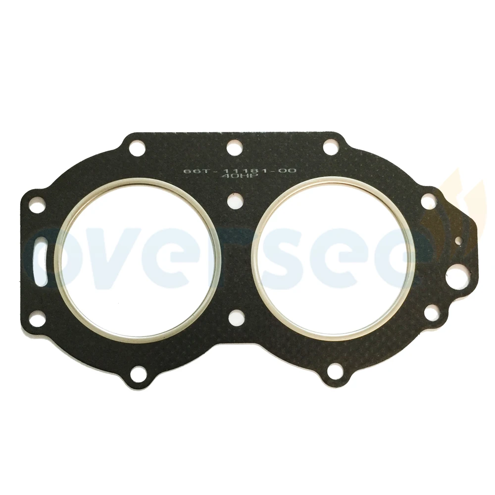 

OVERSEE 66T-11181-A2/66T-11181-00 CYLINDER HEAD GASKET For Replaces Yamaha Outboard 40HP 40 Enduro C40