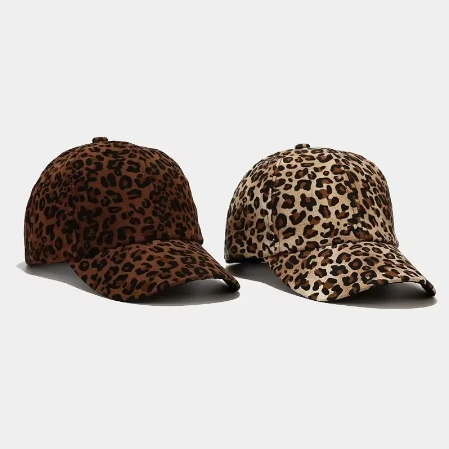 Outdoor Sun Hat Plain Baseball Visor Cap Unisex Hat Leopard Print Baseball Caps Hip Hop Sport Hats Accessories Baseball Cap