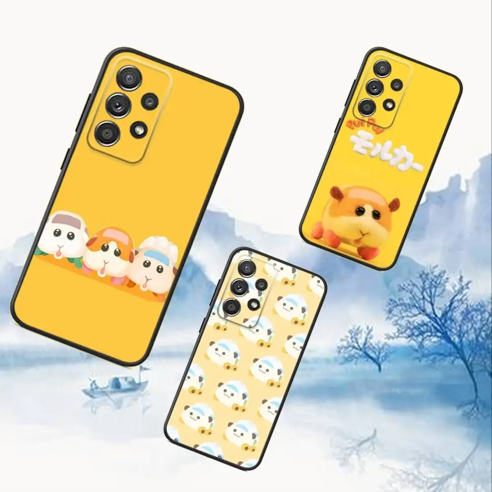 

Cute PUI PUI M-MOLCAR Phone Case For Samsung S25,S24,S21,S22,S23,S30,Ultra,S20,Plus,Fe,Lite,Note,10,9,5G Black Cover