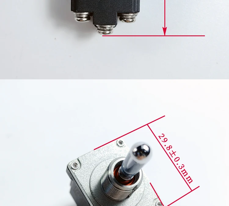 Original neuer 100% wasserdichter Reset-Kippschalter ersetzt 2NT1-7 Schüttelschalter für landwirtschaftliche Maschinen und Luftfahrzeuge. – Detail 2