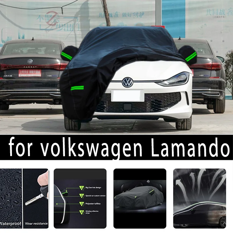 

Защитный чехол для volkswagen Lamando, защита краски автомобиля, Солнцезащитная теплоизоляционная водонепроницаемая пленка для автомобильной одежды