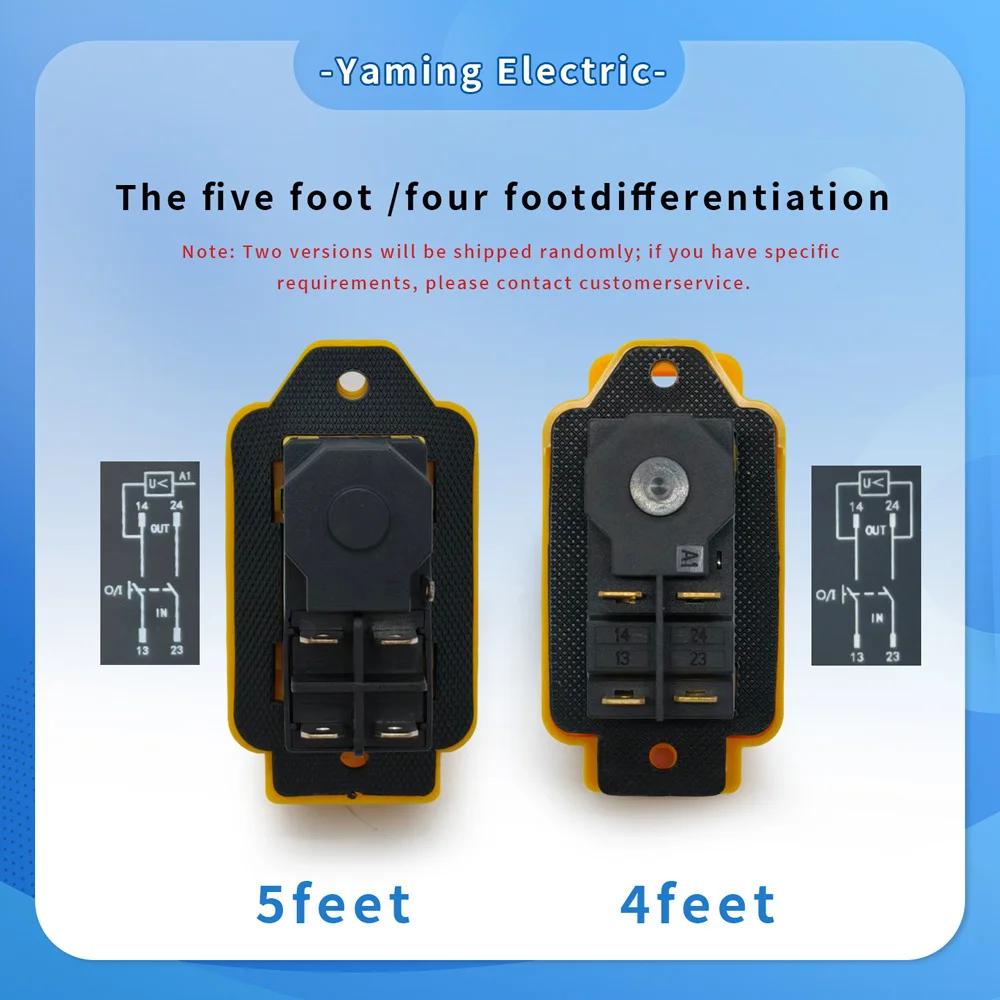 Electromagnetic Switch 4/5 Pin 110V 220V ON-OFF Momentary Reset Push Button With Cover IP55 Waterproof YCZ3-C Replace KJD17