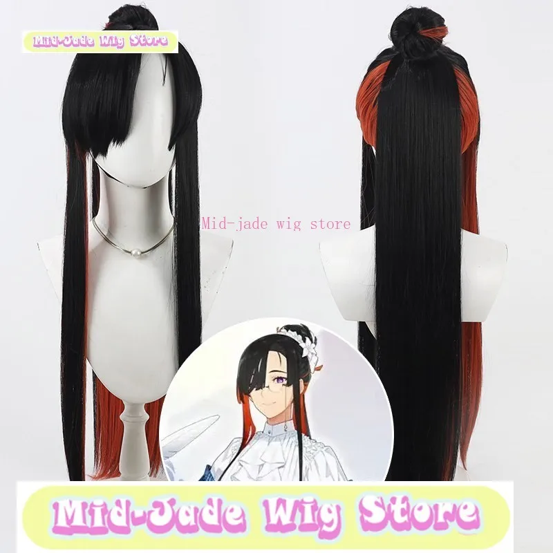 

Mid-jade Wig Fate Grand Order Miss Klein Cosplay Wig Caster Split Ponytail Anime Game Role-playing Halloween Party Synthetic Wig
