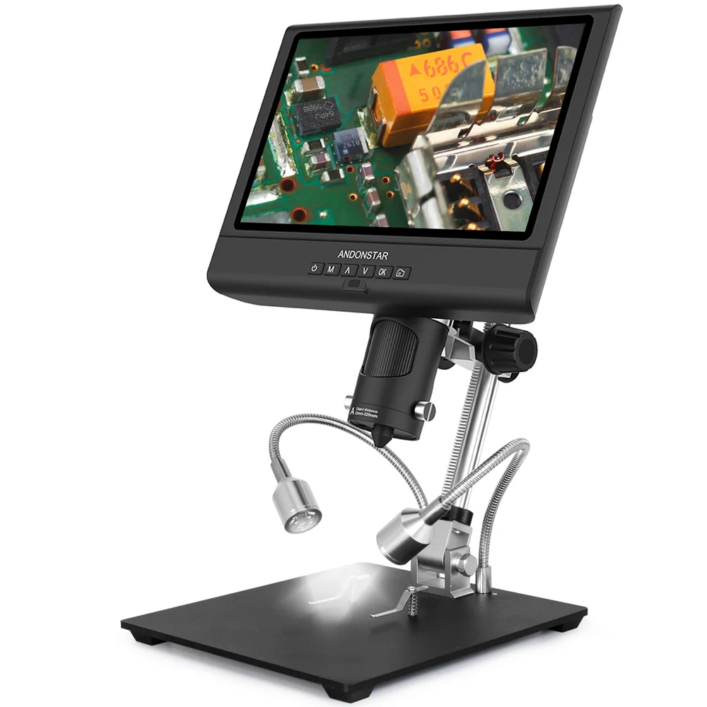 AD209 Digital Microscope with 10-inch LCD Screen for Phone, Arts and Crafts/Miniature Repair