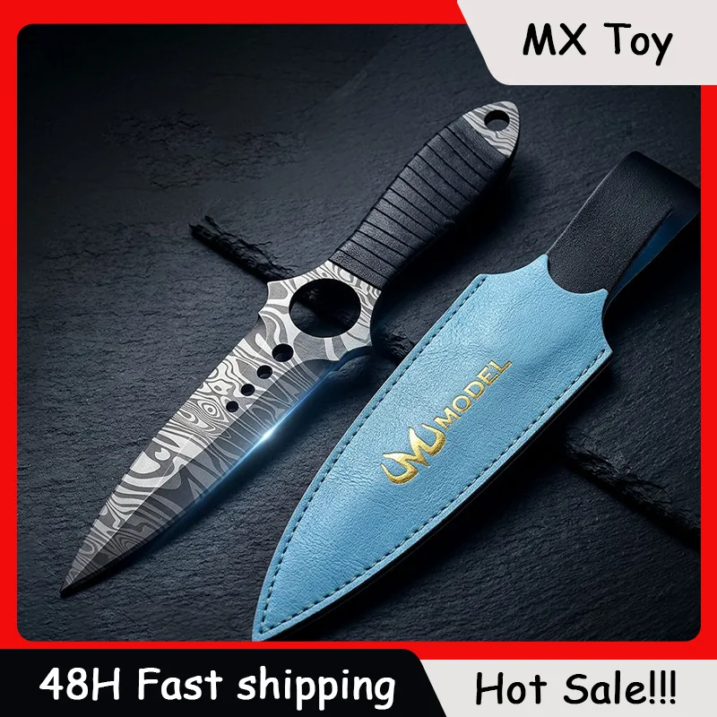 20cm/26cm GO'S Game Sword Model Karambit Metal Claw Knife Toy M9 Knife Desktop Ornament Cosplay Unsharpened Outdoor Toy Gifts