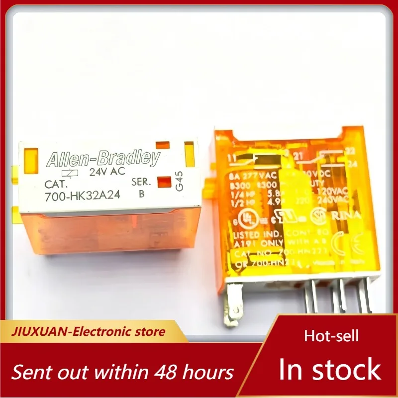 

New 1pcs/lot САТ. SER. 700-HK32A24 24VAC AB 24V 8pins Ultra thin universal relay