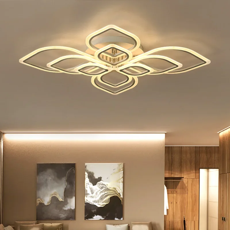 

modern led chandeliers for living room bed dining acrylic Indoor home lustre chandelier lamp lighting fixtures