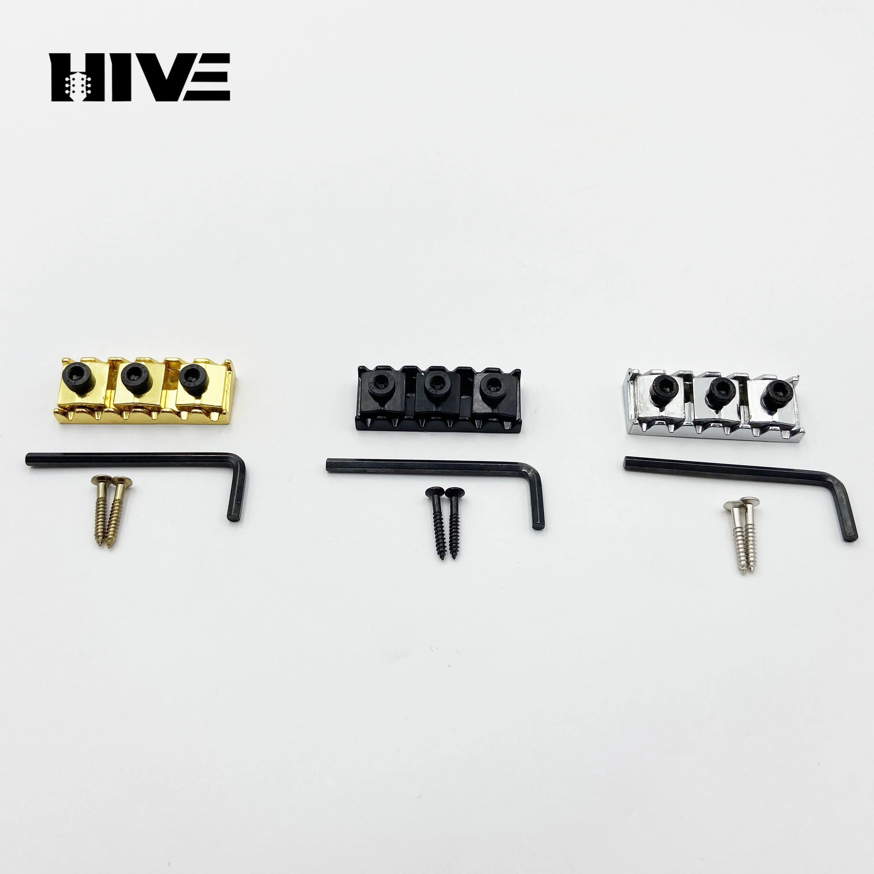 42/43mm Electric Guitar Double Crank Winding Lock Screw Lock Guitar String Lock Nut Guitar Lock With Wrench
