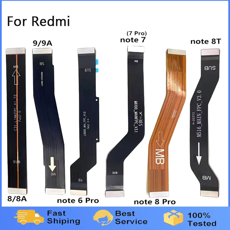 Replacement Motherboard FPC Main Board Connector Flex Cable Part For Xiaomi Redmi 9 9A 9C 6 6A 8A Note 10 8 7 6 Pro