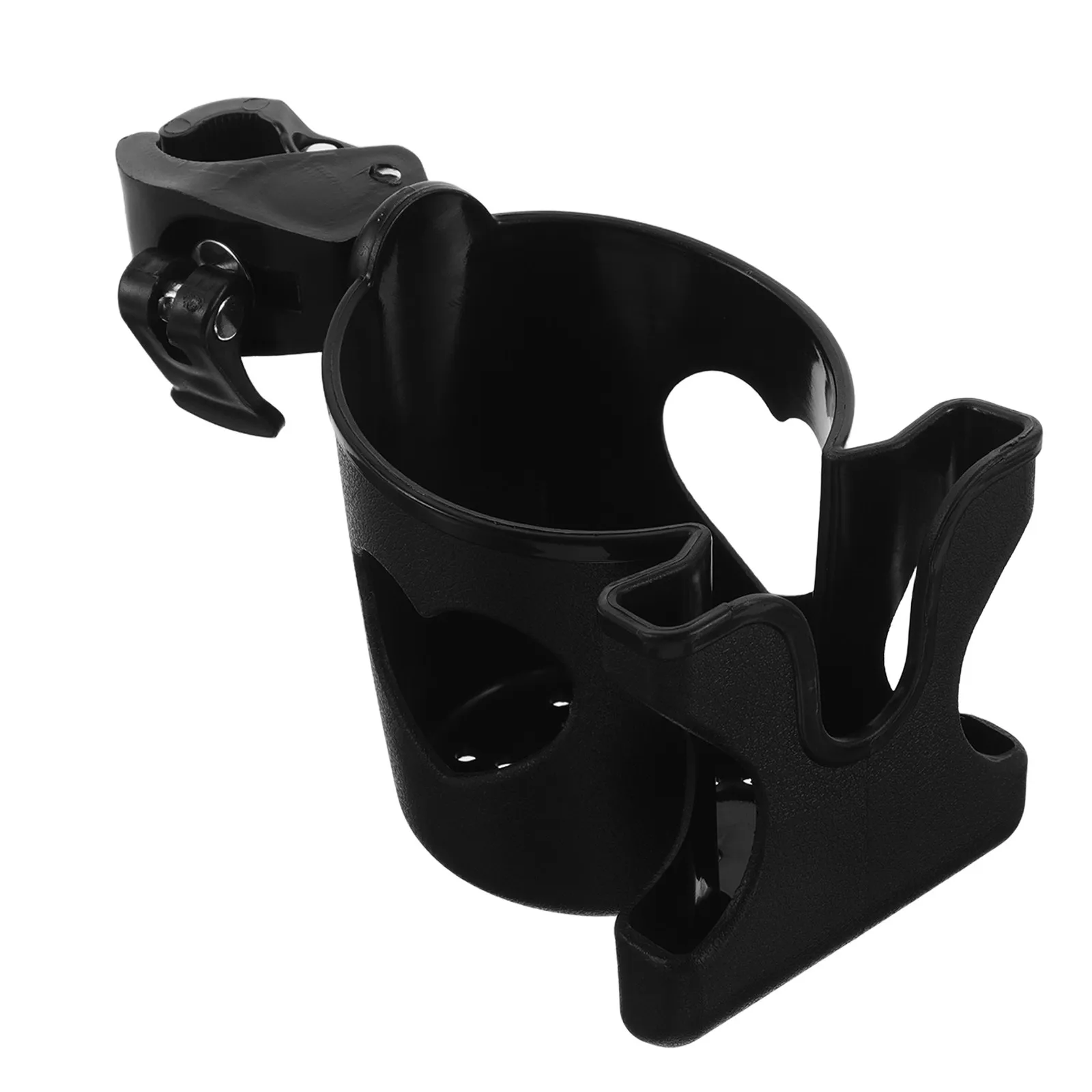Bicycle Water Bottle and Cell Phone Holder Compatible with Stroller Wheelchair Walker Universal Fit Adjustable Angle Anti Slip