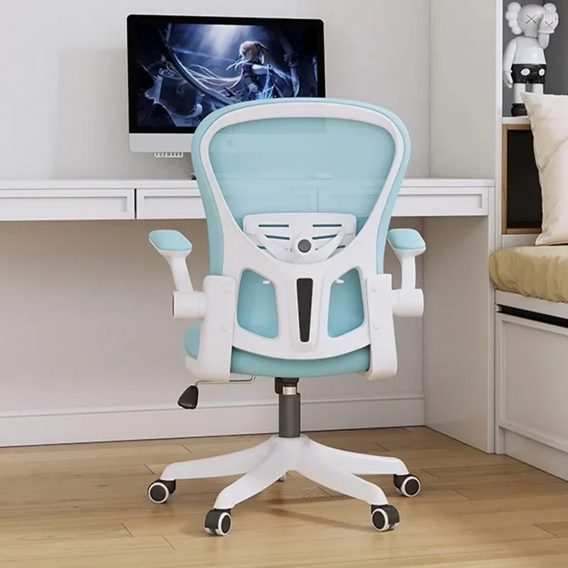 Ondersteuning Casters Kantoorstoel Meisje Ontwerp Roze Mobiele Bureaustoel Comfortabele Pluizige Salon Chaise De Bureau Kantoormeubilair