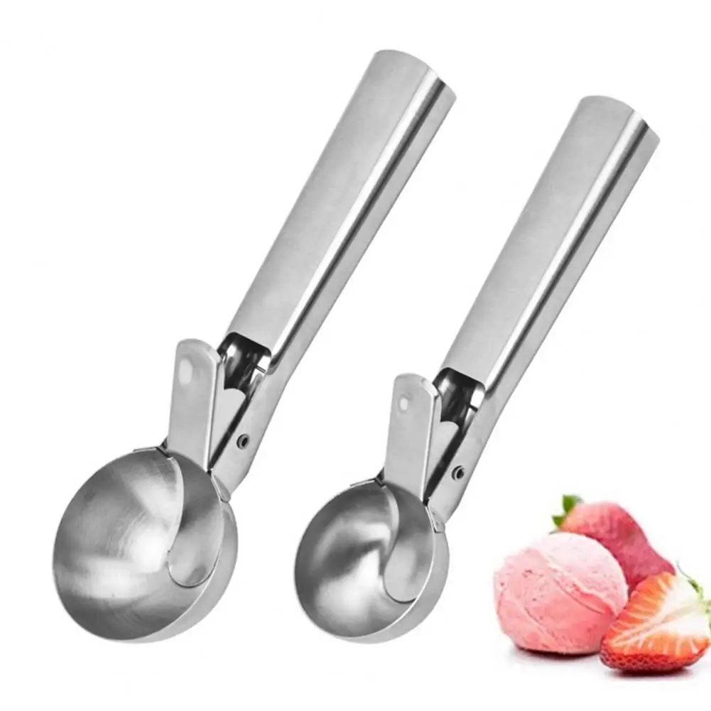 

Ergonomic Design Ice Cream Scoop Stainless Steel Ice Cream Scoop with Easy Clean Design Food Grade Dishwasher Safe for Circles